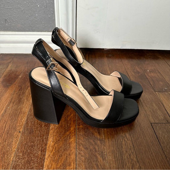 Dream Pairs Women Chunky Block Heel Sandals Ankle Strap Open Toe Party Sandals - Picture 10 of 10